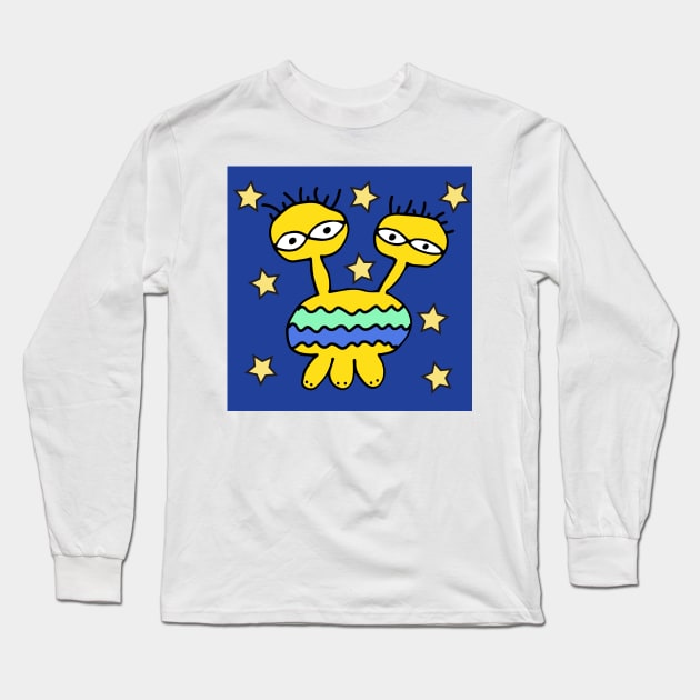 Alien in the Sky Long Sleeve T-Shirt by FrancesPoff